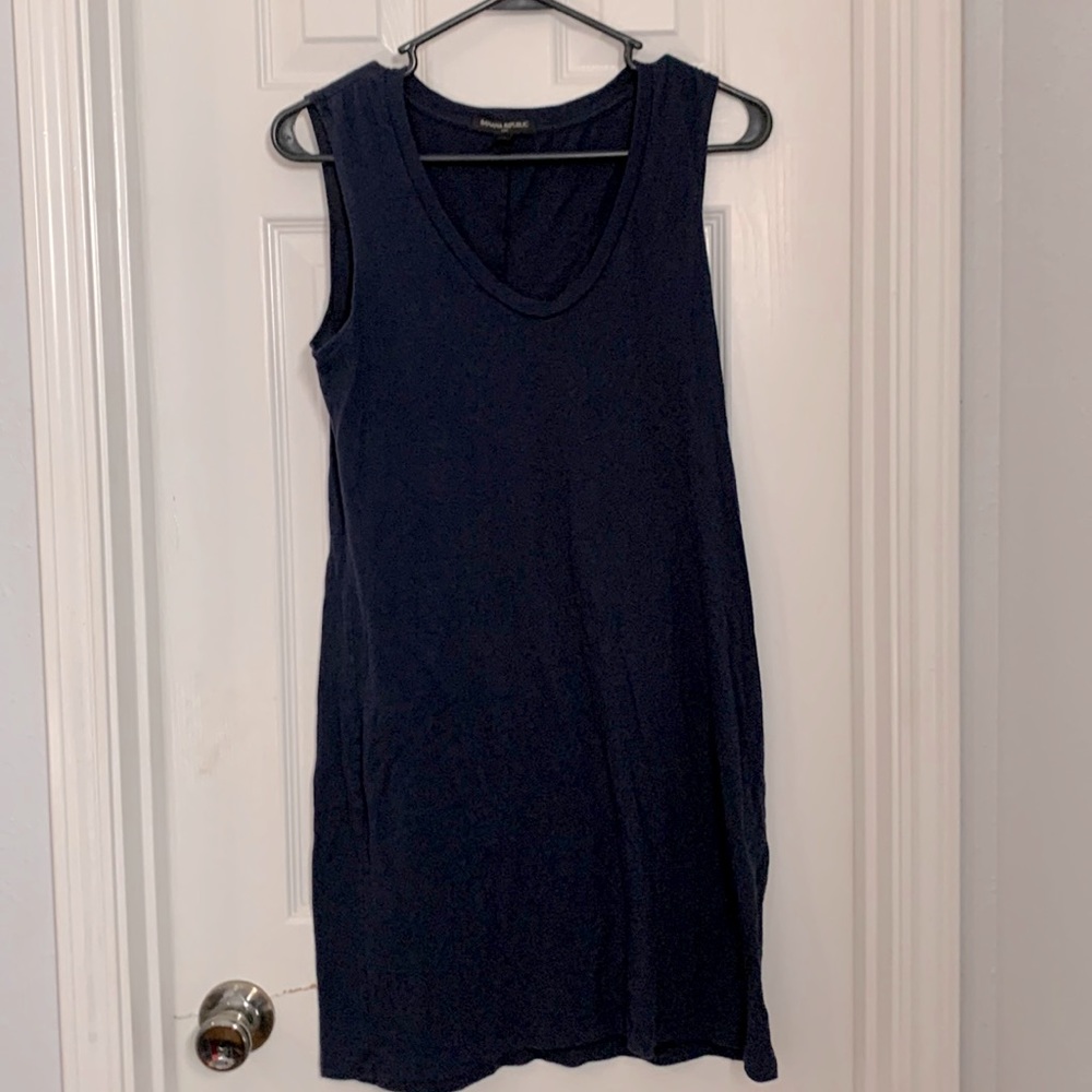 Banana Republic navy blue tank dress
